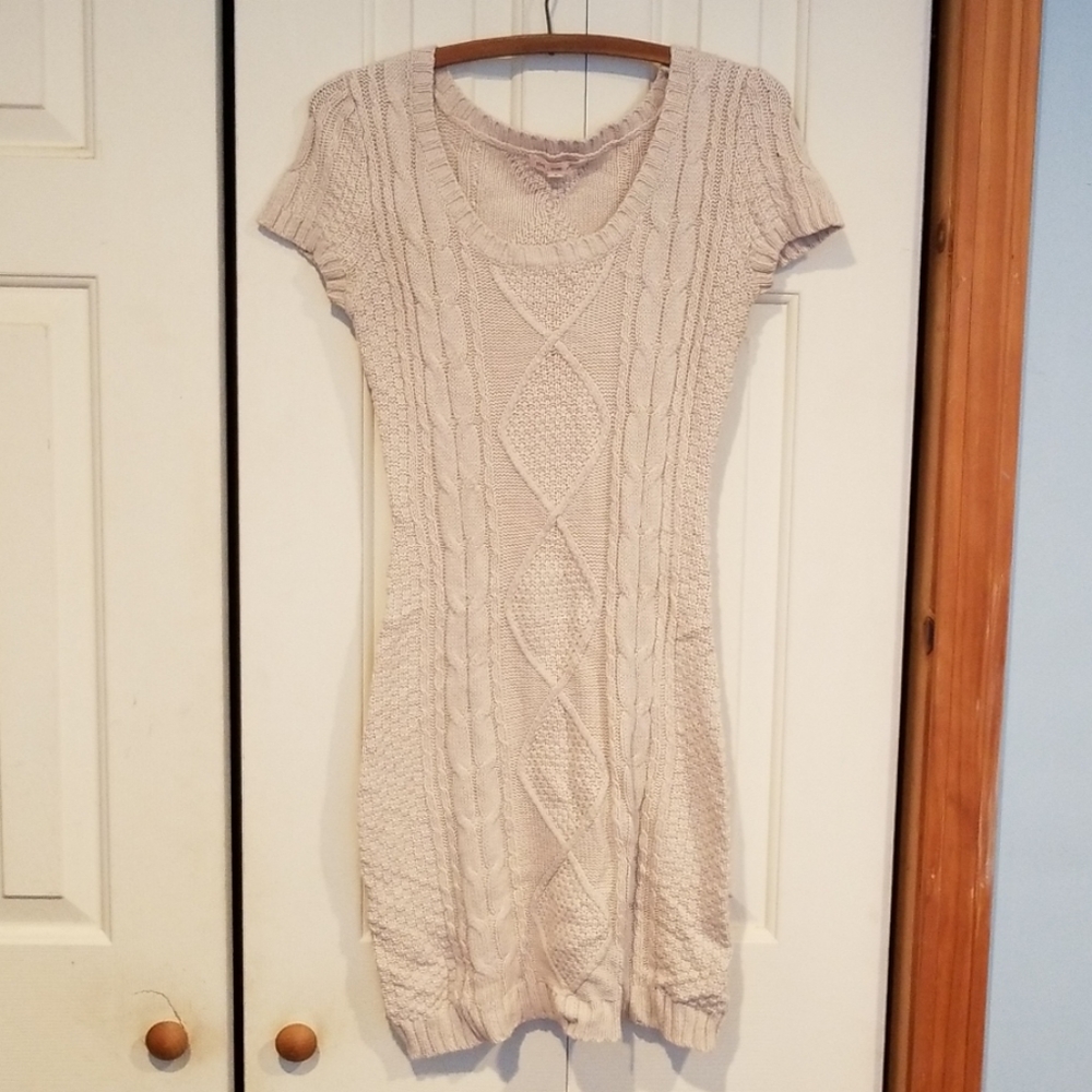 Beautiful tan sweater dress